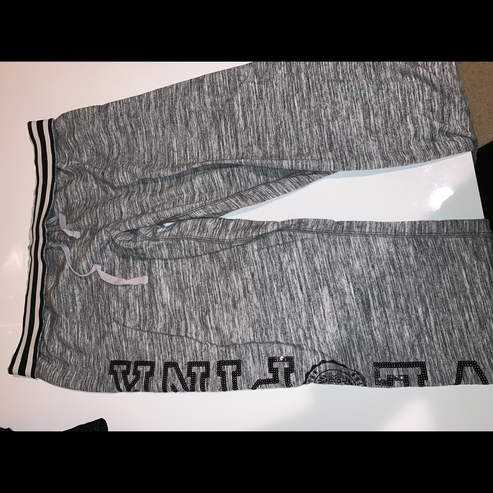 Pink Gray Sweatpants